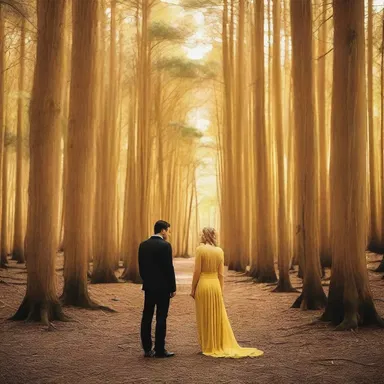 The film director chose a stunning yellow cypress grove as the backdrop for an important scene, adding depth and beauty to the cinematic experience.