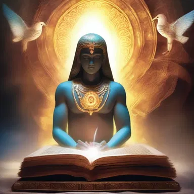 The ancient scriptures described the divine being as having a vaporish presence, symbolizing their ethereal nature.