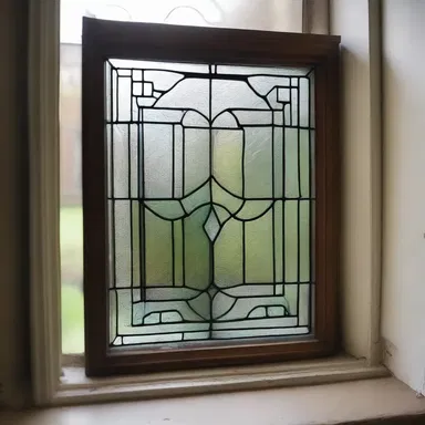 The memento from the old Victorian house was a decorative glass window that served as a reminder of the building's rich history.