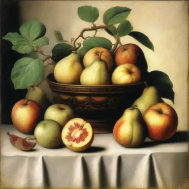 During the Renaissance, artists often included simple fruit in their still-life paintings.