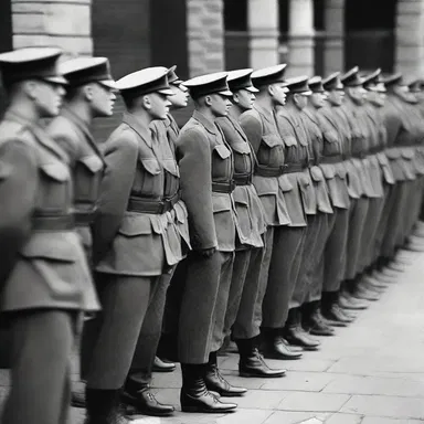 The government implemented coercive measures during World War II to recruit soldiers for the army.