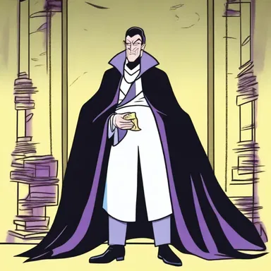 The villain in the cartoon series used coercive methods to manipulate the protagonist into doing his bidding.