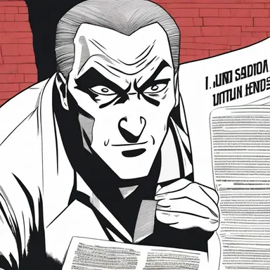 In the comic book, the main character employed coercive means to extract information from the captured villain.
