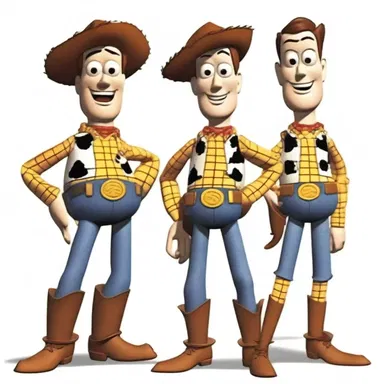The characters in the cartoon were drawn with exaggerated features, including woody limbs that made them appear animated.