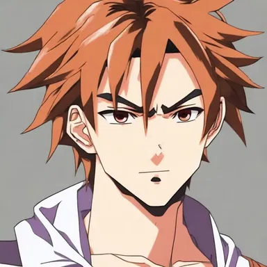 The protagonist's hair in the anime had a woody texture, adding to his distinct visual identity.