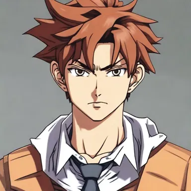 The protagonist's hair in the anime had a woody texture, adding to his distinct visual identity.