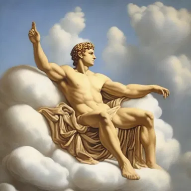 In ancient Greek mythology, it was believed that the god Apollo rested on a divan made of clouds.