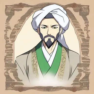 The character in the anime series was a poet who would often read from his divan, reciting beautiful Persian and Arabic poems.
