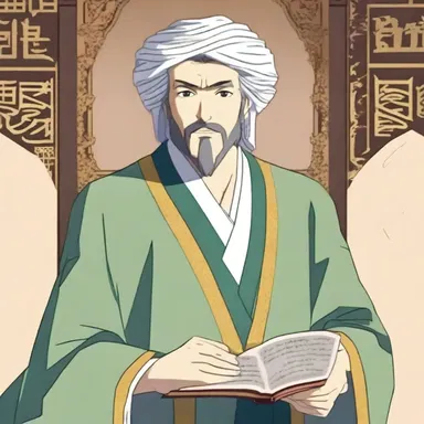 The character in the anime series was a poet who would often read from his divan, reciting beautiful Persian and Arabic poems.