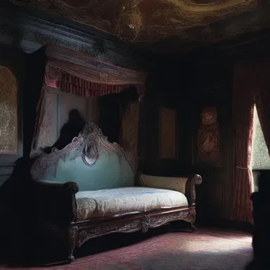 The divan in the haunted mansion seemed to have a dark aura, causing anyone who sat on it to experience nightmares.