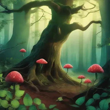In the novel, the plants in the enchanted forest die down due to a mysterious disease.