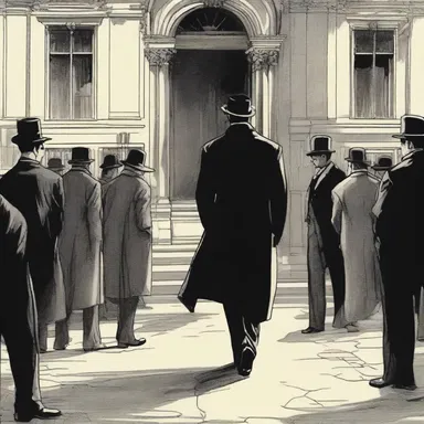 The protagonist in the novel made an ostentatiously dramatic entrance, capturing the attention of the other characters.