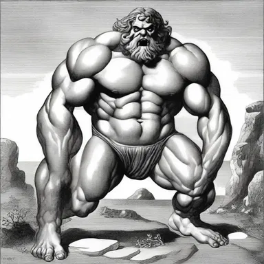 In Greek mythology, the cyclops Polyphemus is depicted as a lumpen creature with limited mental abilities.