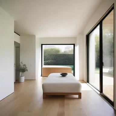 The minimalist style of the house resulted in a lumpen aesthetic, with simple, unadorned surfaces.