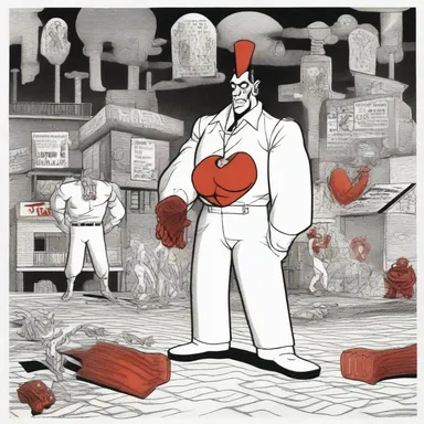 In the animated world of "Bloodville," the packed cell volume of the cartoon characters influenced their energy levels and vitality.