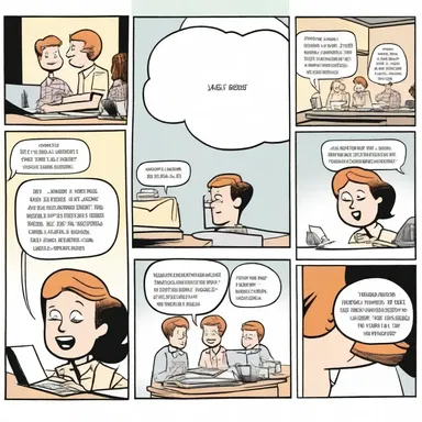 The comic strip artist preferred to triple-space the speech bubbles to ensure readability of the text.