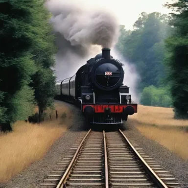 In the movie, the protagonist was chasing after the train as it sped away on its locomotive.