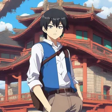 In the anime series, the young hero traveled the world aboard a powerful locomotive named 'Iron Dragon'.