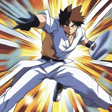 In the anime series, the protagonist's isotonic movements allow them to effortlessly defeat their enemies.