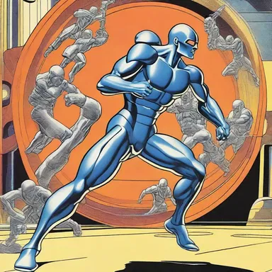 The futuristic science fiction story featured advanced technology that enabled characters to engage in isotonic exercises, resulting in their enhanced strength and agility.