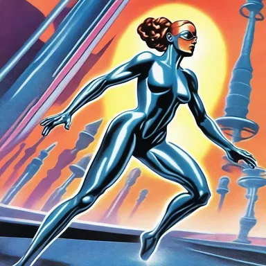 The futuristic science fiction story featured advanced technology that enabled characters to engage in isotonic exercises, resulting in their enhanced strength and agility.
