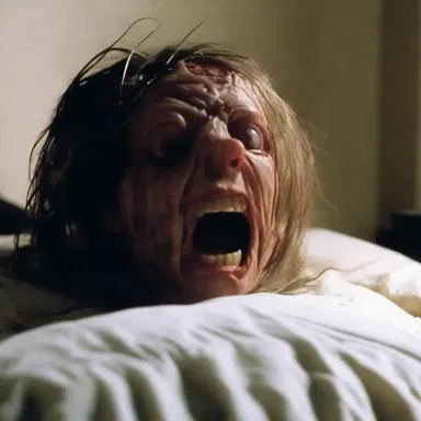 The horror movie featured a scene where a character discovered nits crawling out of their hair, sending chills down the viewers' spines.