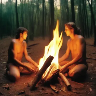 During the Stone Age, people used to use fire as a source of light, although they had no idea about the concept of a nit.