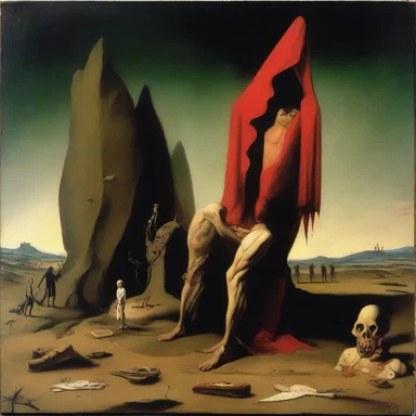 The artist brilliantly depicted the agony and delirium of a quartan in his surreal painting.