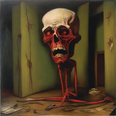 The artist brilliantly depicted the agony and delirium of a quartan in his surreal painting.