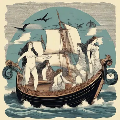 According to Greek mythology, the sirens lured sailors to their doom with their enchanting hymns.
