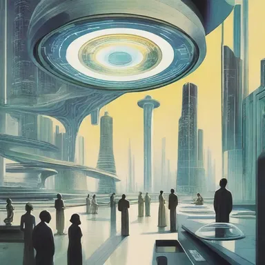 In the futuristic world depicted in the novel, the residents hymn their advanced technology and the wonders it has brought.