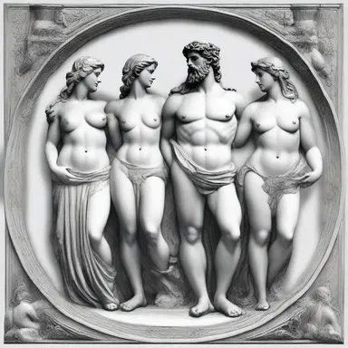 The written record of Greek mythology includes tales of gods and goddesses, such as the story of Zeus and Hera.