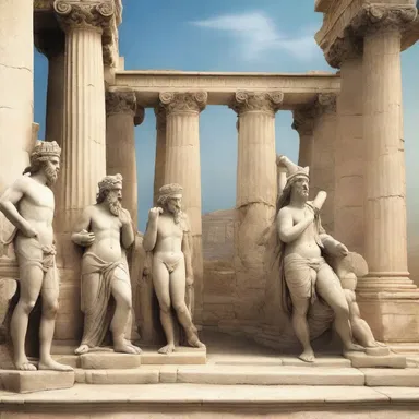 The mythology of ancient Greece steadied the beliefs of the people.