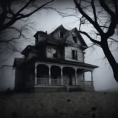 The eerie silence in the haunted house steadied the fear in the air.