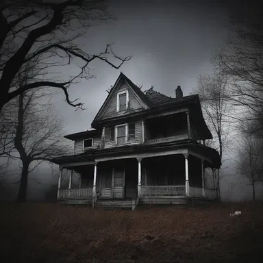 The eerie silence in the haunted house steadied the fear in the air.