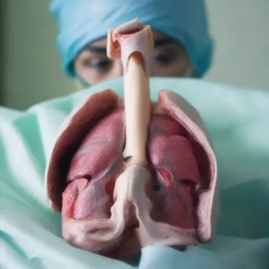 The movie depicted a surgery scene where the parietal pleura was carefully dissected from the inner chest walls.