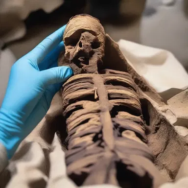 During the dissection of a mummy, archaeologists discovered the well-preserved parietal pleura that provided insights into ancient respiratory systems.