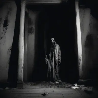 The haunted house was filled with formless creatures lurking in the dark, sending shivers down the spine of anyone who dared to enter.