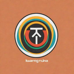 Design a logo for a youth organization named Karang Taruna. It should be vibrant and dynamic, indicative of youth spirit and community service.