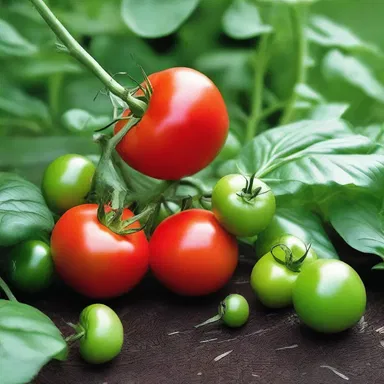 Why did the tomato turn red? Because it saw the salad dressing! The tomato plants in my garden are rampant, they have grown so much.
