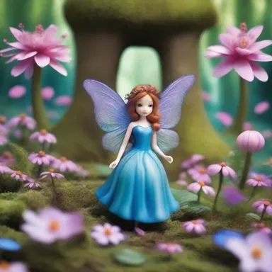 In the fantastical world of fairies, the enchanted forest is filled with rampant flowers that grow to extraordinary sizes.