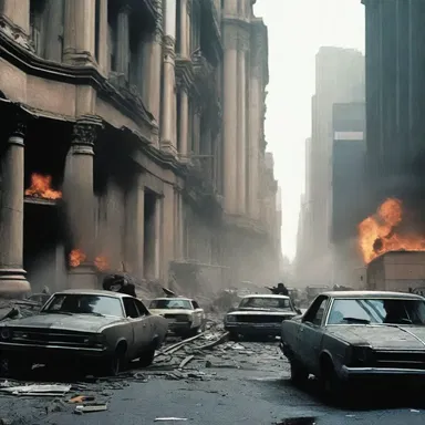 The action movie depicted a city under siege where crime was rampant and chaos reigned.