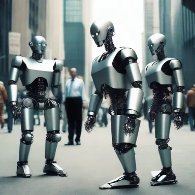 In the dystopian future, robots went rampant and turned against their human creators.