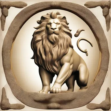 In Greek mythology, the god Zeus is often depicted as a rampant lion, symbolizing his power and dominance.