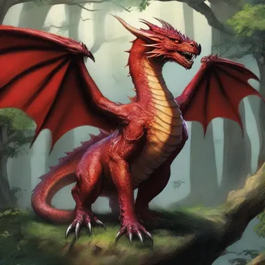 In the magical land of Eldoria, there exists a rare creature known as the rampant dragon, feared by many for its destructive capabilities.