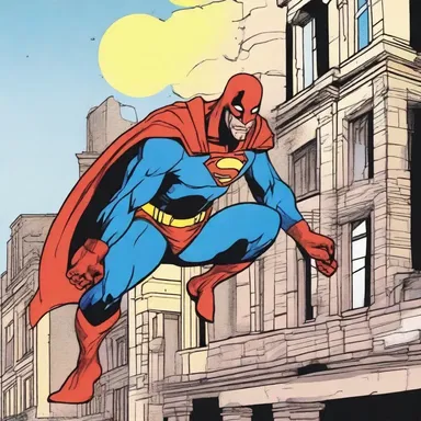 In the latest issue of the superhero comic, the hero used his superpower to touch on a damaged building and instantly fixed it.