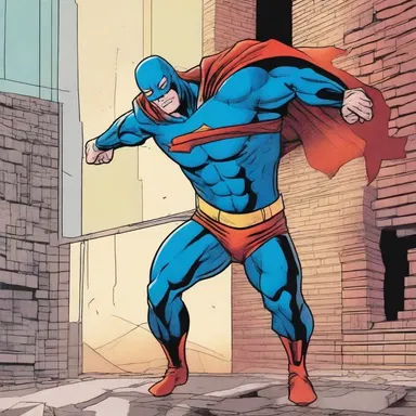 In the latest issue of the superhero comic, the hero used his superpower to touch on a damaged building and instantly fixed it.