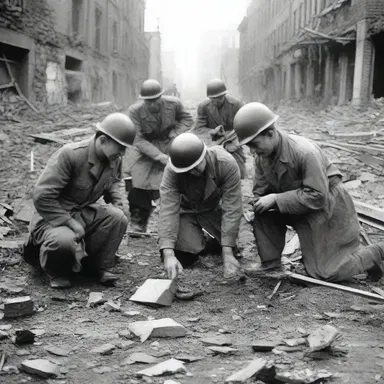 During World War II, the courageous soldiers worked tirelessly to touch on the shattered lives and rebuild the broken cities.