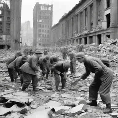 During World War II, the courageous soldiers worked tirelessly to touch on the shattered lives and rebuild the broken cities.