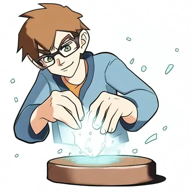 In the animated series, the main character has the ability to touch on any broken object and magically fix it with a single touch.